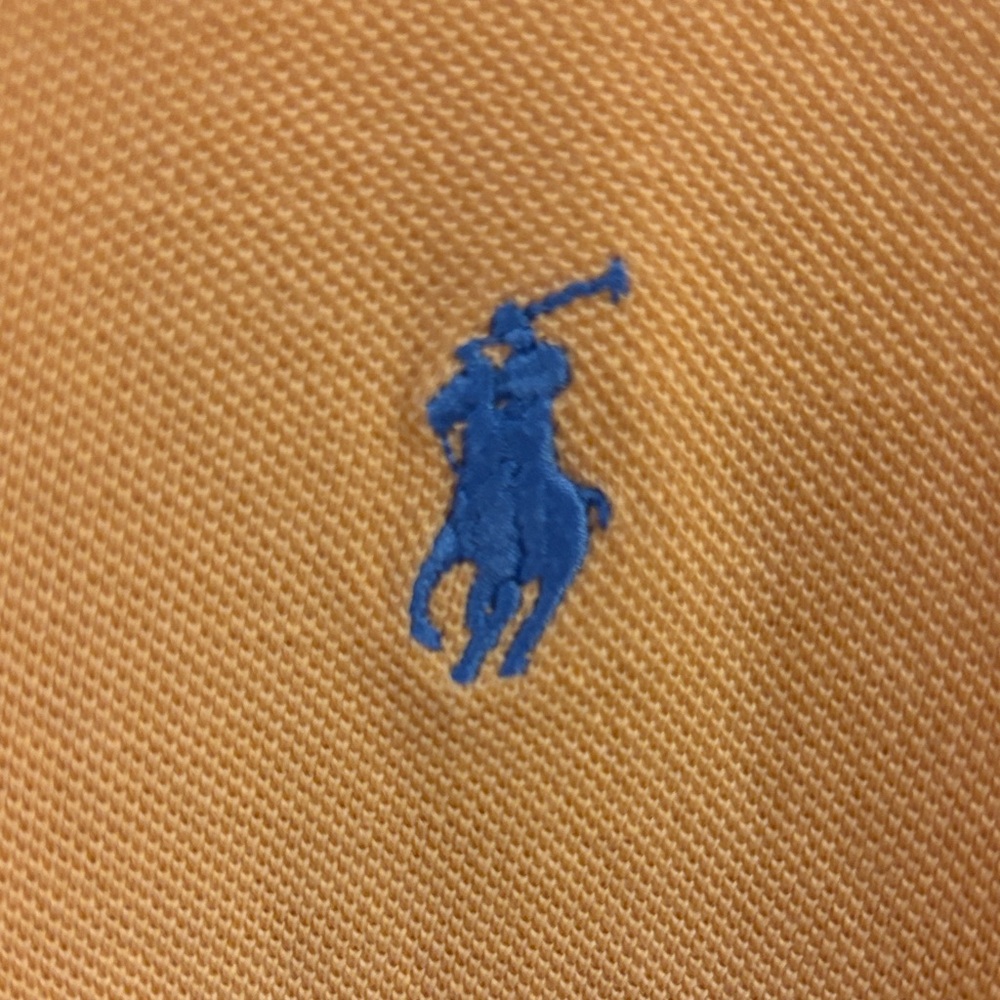 Polo by Ralph Lauren Men's Iconic Mesh Polo Shirt‎ in Orange size XL - Picture 2 of 5